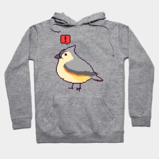 Tufted Titmouse with Exclamation Hoodie